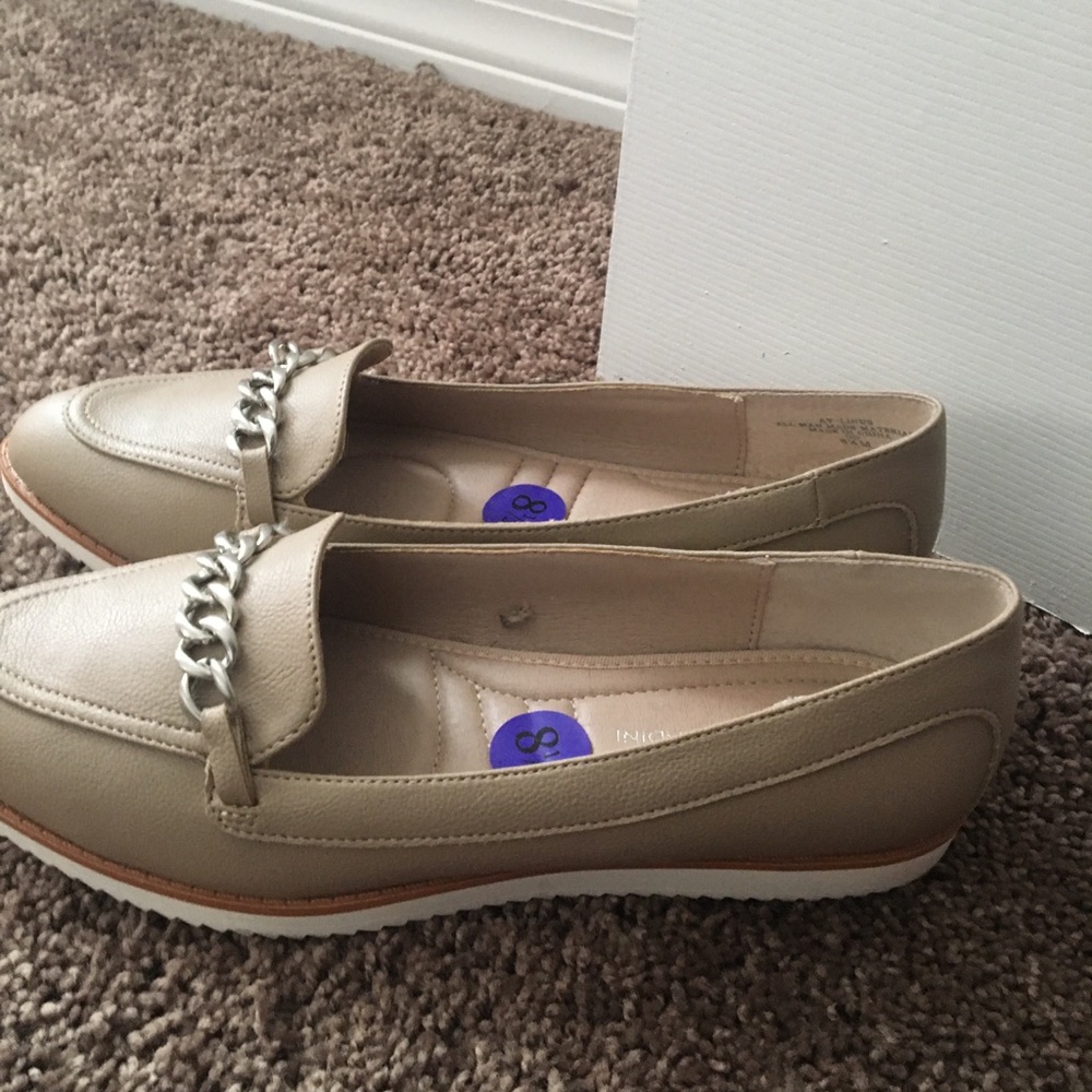 Tan loafers